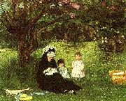 Berthe Morisot i maurecourt oil painting